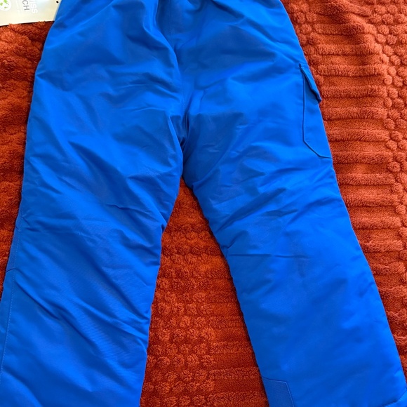 Swiss Tech Kids Blue Snow Pants Size 4-5 Waterproof Winter Ski Pants NWT - Picture 2 of 5